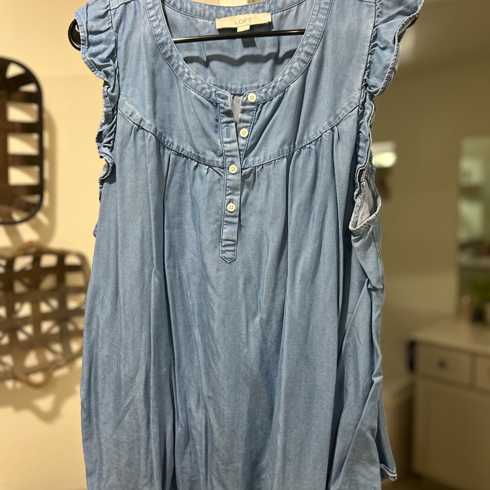 LOFT Light Blue Blouse